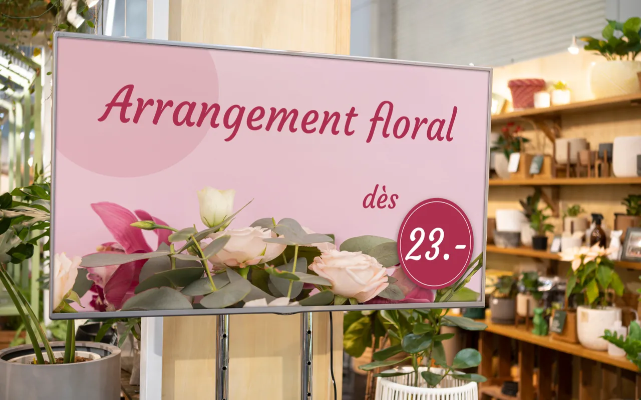 Fleuriste + Live Display